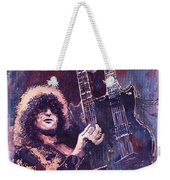 Jimmy Page  Weekender Tote Bag Elijah Knight, Positive Mood, Jimmy Page, Weekender Tote Bag, Printing Companies, Weekender Tote, Lovely Print, How To Be Outgoing, Art School