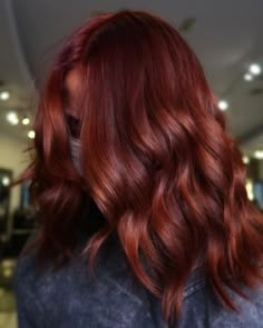 Red Hair All Over Color, All Over Red Hair Color Ideas, Red And Chestnut Hair, Box Dye Auburn Hair, Levels Of Red Hair Color, Red Violet Copper Hair, Wine Copper Hair, Hair Color Ideas Cooper, Womens Red Hair Color