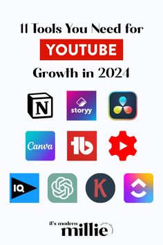 various logos and icons are shown in this graphic design guide for youtube's growth in 2012