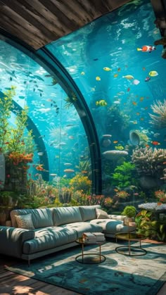 Underwater Homes, Sea Themed Bedroom, Underwater Bedroom, Underwater Room, Sea Corals, Underwater Hotel, Aquarium Architecture, Dream Fairy