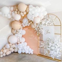 an image of balloons and flowers on the wall