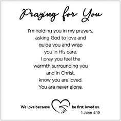 prayer for you with the words i'm holding you in my arms, asking god to love and guide you and wrap you in his care