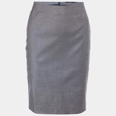 Questions? Leave A Comment Below! Grey Pencil Skirt, Boss Hugo Boss, Boss Lady, Leave A Comment, Hugo Boss, Pencil Skirt, A Line, Pencil, Size 6