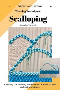 the front cover of a book with an image of weaving techniques