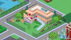 the simpsons house is shown in this game