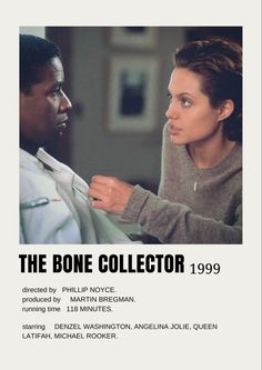 the bone collector poster with an image of a man and woman looking at each other