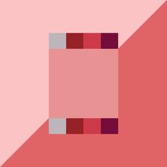 an abstract pink and red background with rectangles in the bottom right hand corner