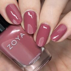 Nail Polish Society: Zoya Element Fall 2018 Collection Natural Looking Nails, Opi Nail Colors, Milky Nails, Zoya Nail, Zoya Nail Polish, Gel Nail Colors, Makijaż Smokey Eye, Pink Nail Polish, Nails Polish