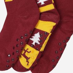 Your feet do a lot for you. Thank them by keeping them warm and toasty in these Washington Commanders Women's 3 Pack Fan Footy Slipper Socks! Features Includes three pairs of team footy slipper socks for a triple dose of fan comfort Team-colored designs with bold team logo displays, in case there were any doubts where your allegiances lie One pair features team-colored winter, holiday-themed design to get you in the holiday spirit Super soft material on cuff, so you can stay comfy and cozy This Non-slip Winter Sporty Socks, Non-slip Sporty Winter Socks, Sporty Non-slip Winter Socks, Red Non-slip Comfortable Socks, Washington Commanders, Slipper Socks, Philadelphia Phillies, Los Angeles Dodgers, Winter Holiday