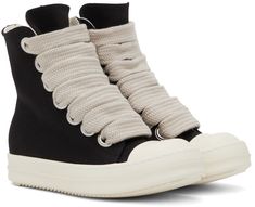 Low Sneakers Outfit, Black Lace Boots, Rick Owens Shoes, Rick Owens Sneakers, Jordan Shoes Girls, Denim Sneakers, Shoe Wishlist, Rick Owens Drkshdw, Stunning Shoes