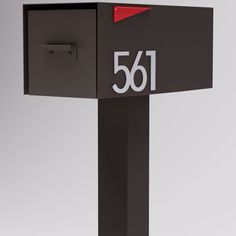 Made of steel with a powdercoated finish. Features aluminum magnetic numbers. Post mounting; hardware included. Spot clean. Front Door Hardware, Mounted Mailbox, Silver Numbers, Spot Cleaner, Door Hardware, Mailbox, Pottery Barn, Front Door, Porch