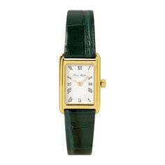 Meet The Diana Strap, one of the four interchangeable straps available in our Icon Watch Collection. The Green Diana Strap is made with green alligator style leather. The unique green strap is beyond chic and versatile. It evokes a touch of sophistication to any outfit you put on! Also available in the following color ways: Kelly - Black Red - Monroe Brown - Bruni Made with genuine leather. Please note - to wear the finished piece, you will also need to purchase The Icon Watch. Straps are sold s Heaven Mayhem, France Outfits, Tank Watch, 2024 Wishlist, Color Ways, Vintage Inspired Jewelry, Birthday List, Modern Wardrobe, Watch Straps