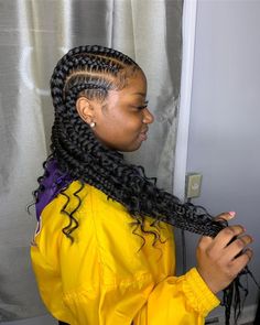 35 Intricate Feed-In Braid Styles for a Detailed Look 6 Braids, Straight Back Braids, Feed In Braids, Cornrows Styles, Birthday Hairstyles, Boho Hair, Twist Braid Hairstyles