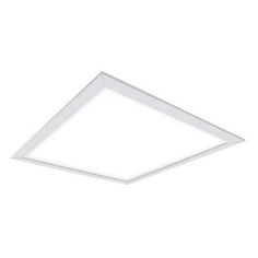 a white square light fixture on a white background with no lighting in the room or ceiling