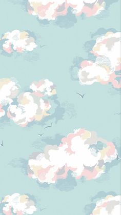 an image of clouds and birds in the sky