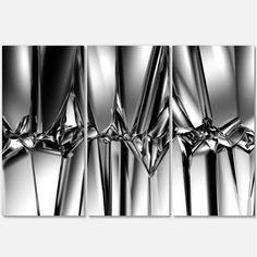 an abstract black and white photo with silver lines in the background canvas wall art print