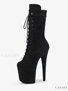 Lasaky - Stylish Geometric Stiletto Heel Thigh High Boots for Women - Open Toe, Zipper Closure, Red Color - Ideal for Pole Dancing, Raves, and Clubbing Edgy High Cut Heeled Boots, Party Knee-high Lace-up Platform Boots, Party Platform Knee-high Lace-up Boots, High Heel Lace-up Boots For Night Out, Fitted Black Mid-calf Boots With High Shaft, Fitted Platform Knee-high Boots, Fitted Thigh High Platform Boots With Zipper, Fitted High Heel Mid-calf Boots With Zipper Closure, Edgy High Cut Platform Boots For Party