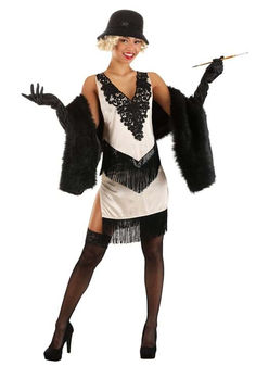 This is an exclusive Women's Elegant Flapper Costume. Flapper Girl Costumes, 20s Theme, California Costumes, 1920s Flapper Dress, Flapper Girl, Roaring 20s, Cute Halloween Costumes