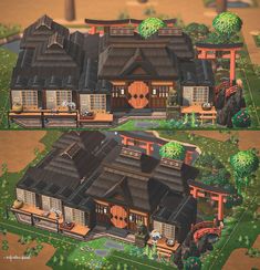 two pictures of the same house in different stages of construction