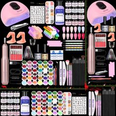 PRICES MAY VARY. Complete Set for Nail Art : This all-in-one kit includes everything you need, such as 12 pcs acrylic powder, 60ml acrylic liquid , nail form, nail drill, base coat, top coat, nails light, nail glitter powder, Nail Files, and more 12 Color Acrylic Powder : Elevate your nail game with premium quality acrylic powder. This fine and pure powder has excellent adsorption properties that create natural, light, and firm acrylic manicures. Use it with liquid acrylic to lengthen, sculpt, stick on nail decorations, and create 3D manicures. Efficient and Convenient Application : Enjoy efficient and convenient nail care with electric nail clipper. It has two-direction rotation for both left and right-hand use, 0-20,000 speed adjustment, and six different bits and rings for grinding, scu Nail Glitter Powder, Light Nail, Sky Nails, Acrylic Nail Powder, Acrylic Nail Brush, Acrylic Liquid, Acrylic Nail Kit, Nail Remover, Nail Drill Machine