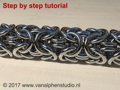 a metal chain is shown with the words, step by step tutorial on it