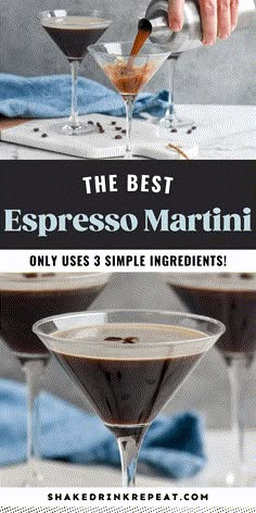 the best espresso martini only uses 3 simple ingredients