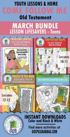 the march lesson for children to learn how to read and use them as an interactive activity