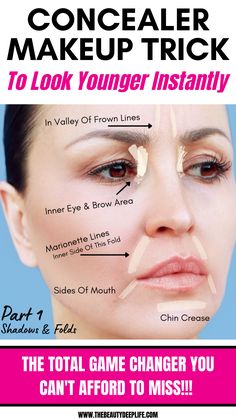 Concealer Tricks, Makeup Over 50, Makeup Tips For Older Women, Makeup For Older Women, Natural Make Up Looks, Face Makeup Tips, Makeup Mistakes, Hair Hoco