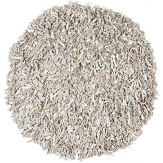 a pile of white shag carpet on a white background