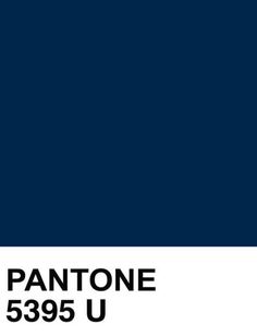 pantone's blue and white color scheme with the words, 539 u