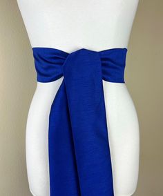 "Wide Textured Electric Blue Sash Belt  Blue Dupioni Sash  Cobalt Blue Dress Sash  Dupioni Belt  Blue Wedding & Bridesmaid Sash  Add rich color and texture to your special occasion outfit with this Satin Swank® dupioni sash belt. Depending on your waist size and the length you choose (75 and 90 inch lengths available), you can wrap this sash around your waist once or twice. You decide whether to tie the sash in a bow or a simple knot with long-hanging tails. Tie in front, in back, or on the side. A double layer of textured dupioni fabric in electric blue. Sash is the same front and back with seams hidden within the fold lines and ends finished on the angle. Dupioni features a rustic weave with naturally occurring slubs running throughout the fabric resulting in exquisite depth, texture, an Blue Party Dress With Sashes, Elegant Blue Party Sashes, Elegant Blue Sashes For Wedding, Elegant Blue Dress With Sashes, Blue Wedding Dress With Sashes, Fitted Tie Back Sash For Evening, Fitted Evening Sash With Tie Back, Formal Fitted Sash With Tie Waist, Blue Wedding Bridesmaid