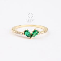 ABOUT PRODUCT This 14K Gold Emerald Ring is suitable gift for girlfriend, mom and her. You can even buy as a birthday gift for your friends or anniversary gifts, If you want to add a special note we can write for you and put to inside of package. We manufacture our jewelry pieces with carefully and after production we double checking in quality control department. Our main idea is keep our items for daily wearing especially for minimalist jewelry pieces. 14K Gold Emerald Ring, Green Gemstone Rin Emerald Teardrop Rings For Gifts, Green Teardrop Rings For Gift, Green Pear-shaped Promise Ring, Pear-shaped Birthstone Ring For Gift, Pear-shaped Rings For Gifts, Pear-shaped May Birthstone Ring As A Gift, Pear-shaped Ring For May Birthstone Gift, Fine Jewelry Pear-shaped Emerald Ring Gift, Green Diamond Ring For Gift