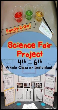 science fair project for 6th grade students with information about each individual class or individual group