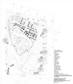 an architectural drawing shows the plan for a park