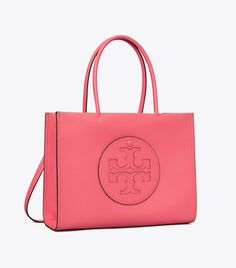 Small Ella Bio Tote: Women's Designer Tote Bags | Tory Burch Tan Satchel With Removable Pouch, Tan Tote Satchel For On-the-go, Medium Satchel With Top Carry Handle, Tan Shoulder Bag With Top Carry Handle, Modern Tan Tote Satchel, Medium On-the-go Shoulder Bag, Tory Burch Espadrilles, Ella Tote, Miller Sandal