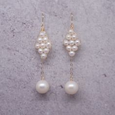 Elegant Pearl Dangle Earrings, Elegant Pearl Chandelier Earrings As A Gift, Elegant Pearl Drop Chandelier Earrings For Celebration, Pearl White Chandelier Earrings For Anniversary, Pearl White Pearl Drop Chandelier Earrings For Anniversary, Pearl White Chandelier Earrings With Pearl Drop For Anniversary, Pearl Drop Earrings For Celebration, Elegant Pearl Chandelier Earrings For Celebration, Elegant Pearl Chain Chandelier Earrings As Gift