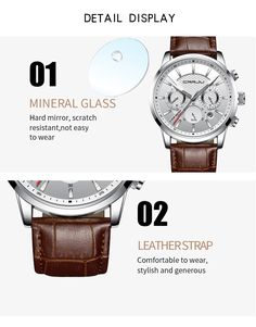 The leather Strap Watch is a lot of high-quality products designed for men. Leather Strap Watch which has a very stylish appearance thanks to the highest quality materials used in its production, will bring new energy to your daily life. To men, these types of watches are more, accessories. Please visit the “Item Specifics” section for more information about a product. Designed by 4COLORDRESS Brown Wear-resistant Watches, Casual Business Watch With Round Dial, Casual Chronograph Watch With Subdials For Business, Casual Analog Chronograph Watch For Business, Casual Leather Business Watches, Casual Business Leather Watches, Magical Dress, Leather Strap Watch, Sports Watch