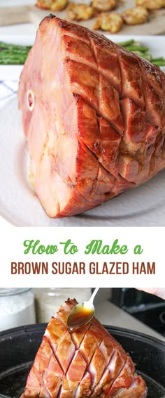 how to cook glazed ham in the slow cooker - step by step instructions and pictures