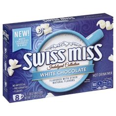 swiss miss white chocolate flavored hot drink mix, 8 - ounce boxes pack of 6