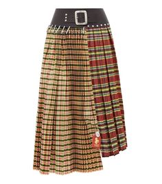 2019 Fashion Trends, Chopova Lowena, 2019 Fashion, Who What Wear, Diy Fashion, Evening Wear, Tartan, Leather Skirt, New Fashion