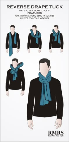 How To Tie A Manly Scarf Knot? These 3 ways to wear a scarf will ensure that you are warm, the scarf won’t come undone and you will look stylish. Simpul Dasi, Mens Scarf Fashion, Tie A Scarf, Scarf Knots, Ways To Wear A Scarf, Wear A Scarf, How To Wear A Scarf, Men's Scarf, Men Style Tips