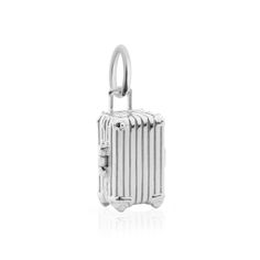 Cult Classic Suitcase Charm Silver Silver Rectangular Luggage With Sleeve, Rimowa Suitcase, Luggage Straps, Tried And True, Effortless Chic, Pure Silver, Silver Charms, Travel Accessories, Precious Metals