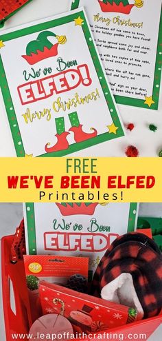 free elf printables for kids to help them learn how to use the elf's elves