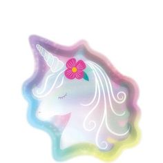 an image of a unicorn with flowers on it's head