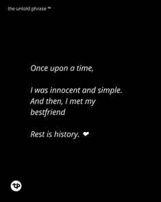 a black and white photo with the words rest is history written in bold font on it