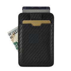 Vaultskin Chelsea Card Holder - Sort Carbon Minimalist Pung - Kortholder fra Vaultskin London hos The Prince Webshop Minimalist Leather Wallet, Rfid Wallet, Naha, Minimalist Wallet, Carbon Black, Small Magnets, Credit Card Holder, Card Holder Leather, Leather Wallet