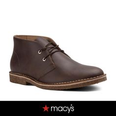 in stock Classic Brown Chukka Boots With Cushioned Footbed, Casual Chukka Boots With Removable Insole, Classic Desert Boots With Cushioned Footbed And Round Toe, Classic Desert Boots With Cushioned Footbed, Casual Chukka Boots With Rubber Sole, Casual Brown Closed Toe Chukka Boots, Chukka Boots, Leather Upper, Pick Up