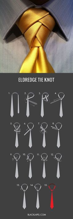 Eldredge Tie Knot Tali Leher Lelaki, Eldredge Knot, Corak Menjahit, Kraf Diy, रोचक तथ्य