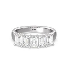 https://embed.imajize.com/4133393 Classic Diamond Ring, Emerald Cut Diamond Ring, Emerald Cut Diamond, Emerald Cut Diamonds, Anniversary Bands, Custom Engagement Ring, Custom Rings, Emerald Cut, Natural Diamonds