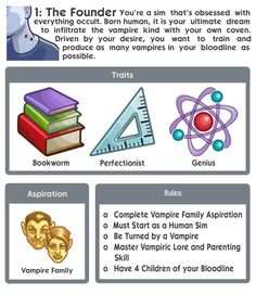 an info sheet describing the different types of things to see in your child's book